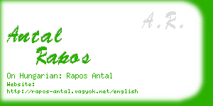 antal rapos business card